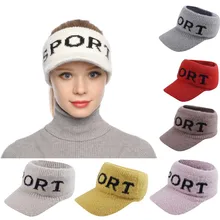 Женская шапка, новая мода, скручивающаяся, бейсбольная, зимняя, теплая, без короны, вязаная, с острым носком, czapka zimowa, Кепка