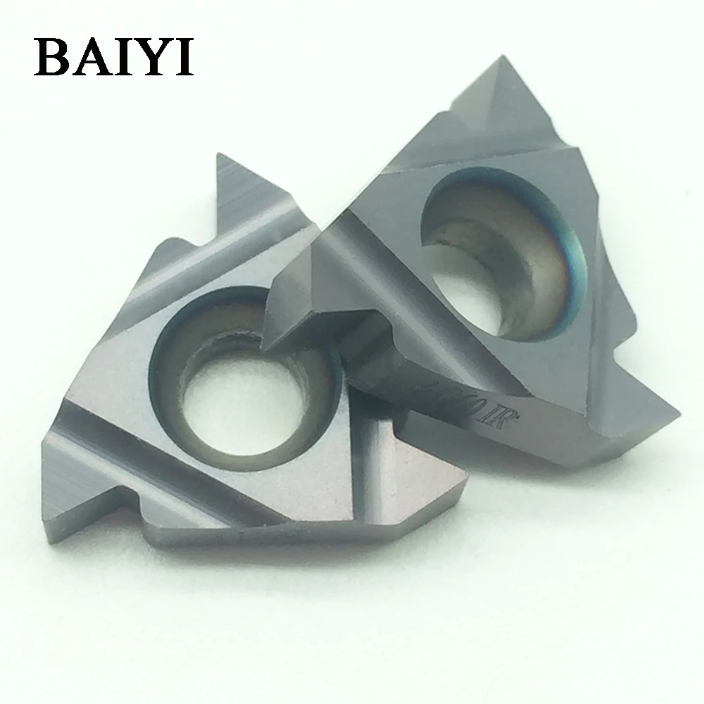 10pcs 16IR AG60 inserts Metal Blade Lathe Carbide Thread Cutting Turning Tool