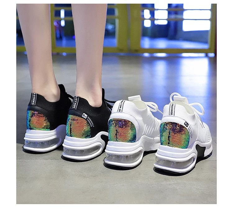 Кроссовки на платформе с подошвой ERNESTNM; Zapatos De Mujer; Новинка; женские кроссовки на танкетке; модная повседневная женская обувь