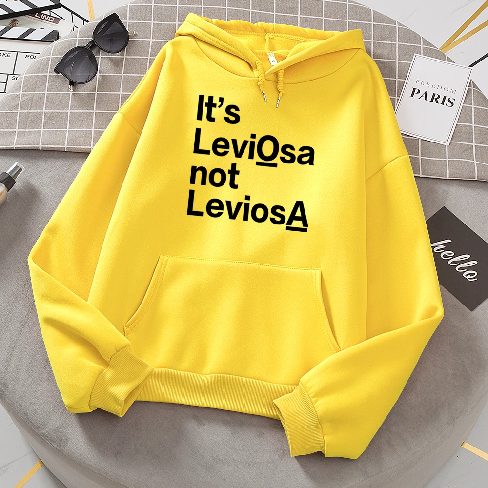 Осень зима 2021 женские толстовки с принтом It's LEVIOSA повседневные флисовые