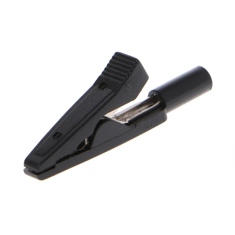 Alligator Clips 2 Pcs Insulated Alligator Clip Alligator Adapter 2mm Banana Female Adapter Multimeter Clip
