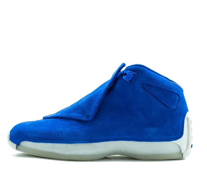 305381 144 Air Jordan Ретро 18 черный Королевский Синий Серебряный баскетбольные кроссовки AA2494-007 - Цвет: 305381 144