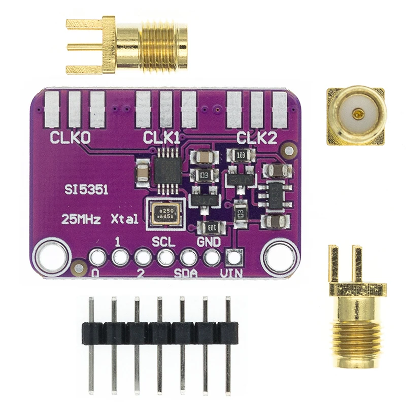 Si5351A I2C 25 MHz Taktgenerator-Breakout-Board 8 kHz bis 160 MHz für ArduinODDE 