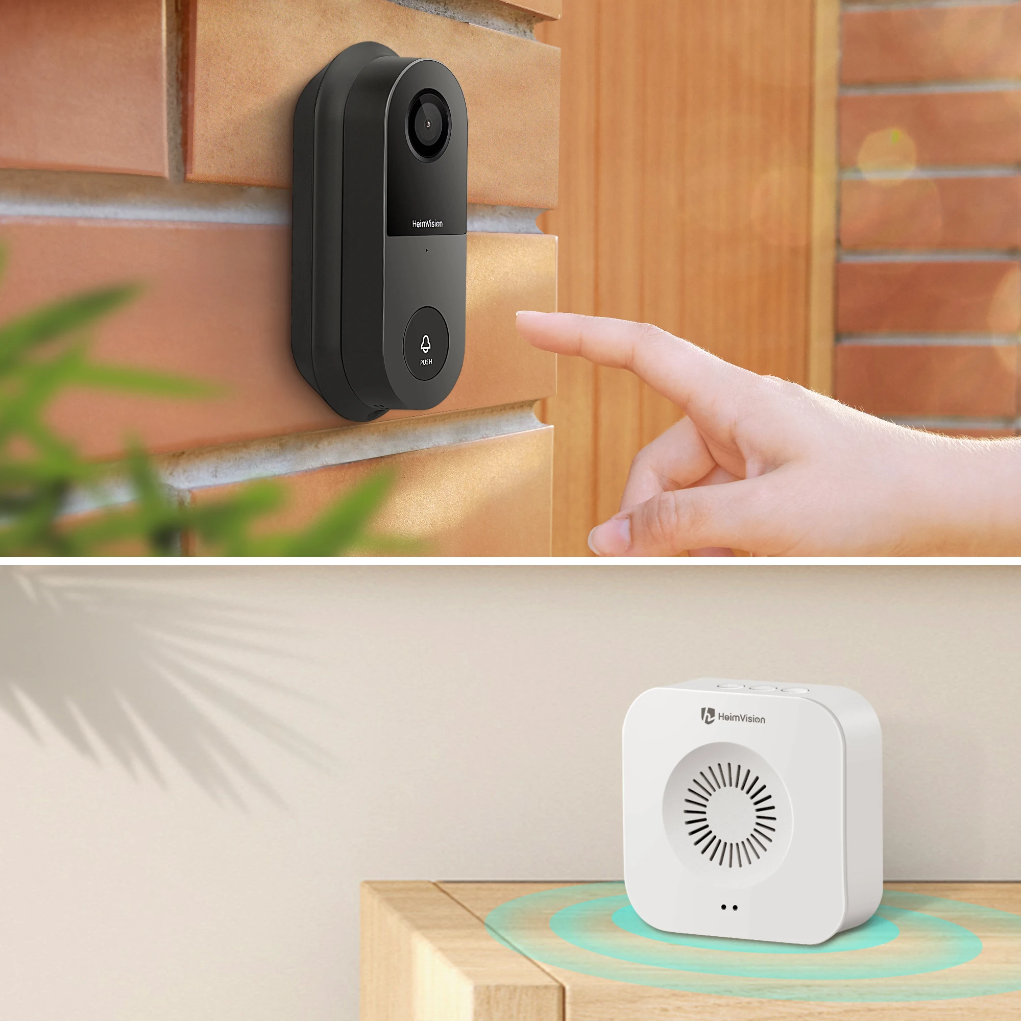 US $159.99 Heimvision Greets C1 2k Video Doorbell Camera Smart Wifi Wireless Visual Intercom Night Vision Security Camera Home Monitor