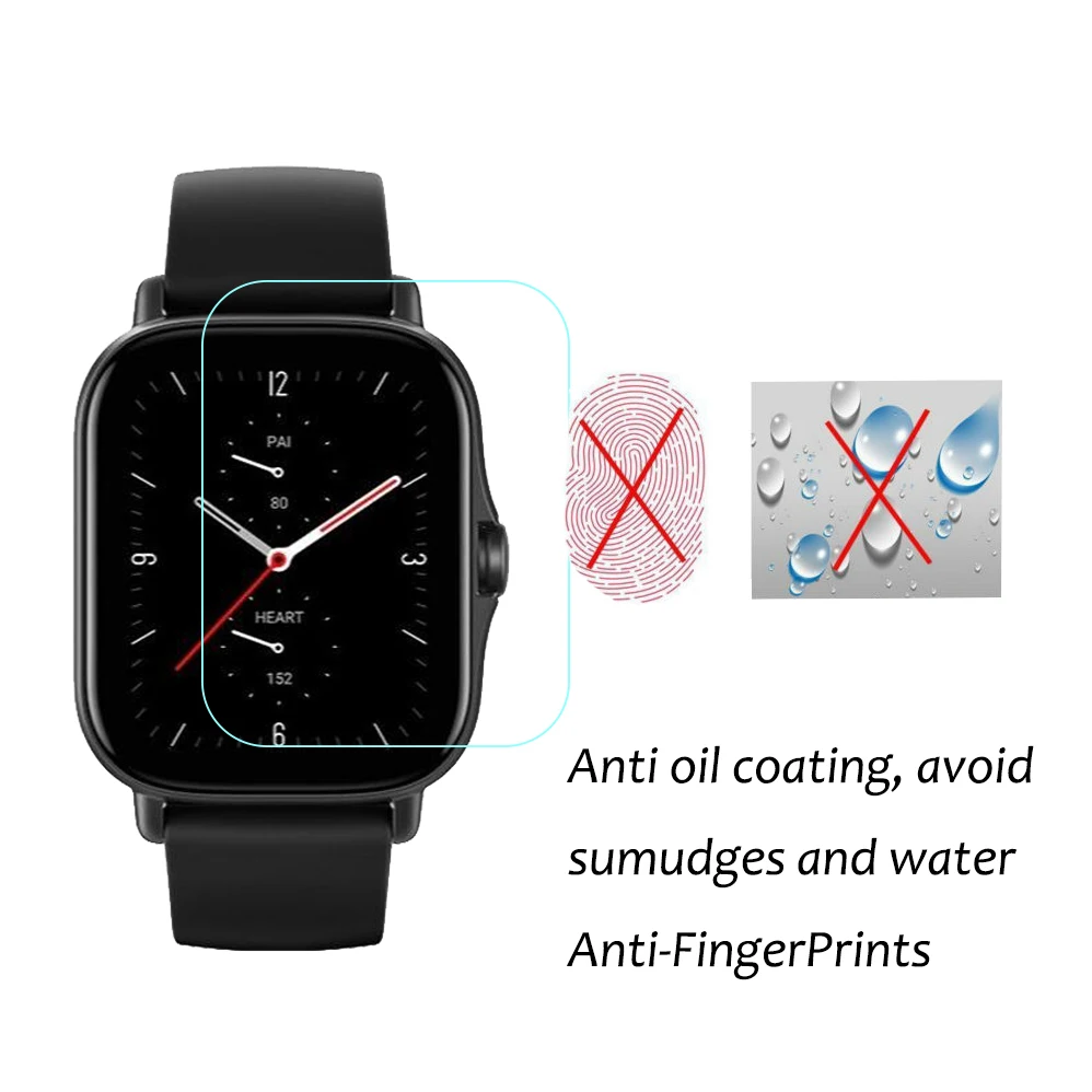 3 uds Protector de pantalla completa HD película transparente para Huami AMAZFIT GTS 2e GTS2e SamrtWatch ultrafina suave de TPU hidrogel de película no de vidrio