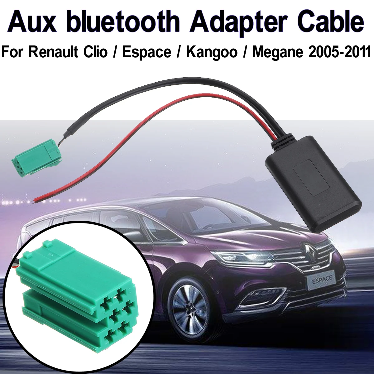 12 В + автомобильный модуль bluetooth AUX адаптер беспроводной Радио Стерео AUX-IN кабель