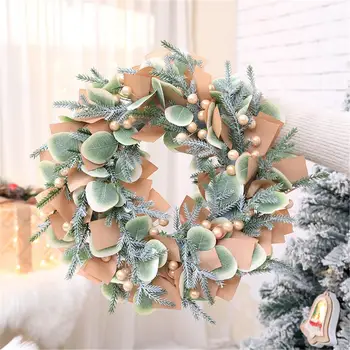 

Christmas Flower Vine Wreath Decoration Hotel Restaurant Simulation Christmas Wreath Shopping Mall Facade Decoration