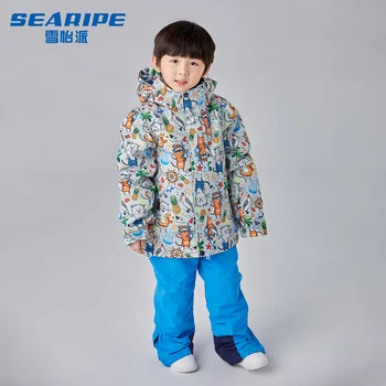 

Boy Ski Jacket and Pant Winter Warm Skiing Suit Windproof Outdoor Children Clothing Set Kids Snowboard jacket Sets For Boys