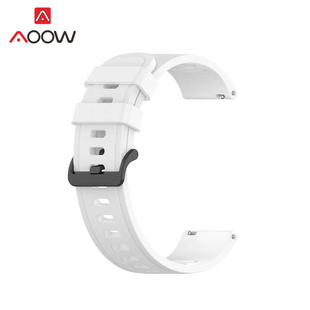20 мм 22 мм спортивный силиконовый ремешок для часов Amazfit GTR 42 мм 47 мм samsung Galaxy Watch Active2 S2 S3 huawei GT 2 Garmin ремешок