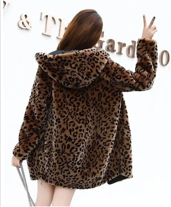 Зимняя одежда теплая Женская куртка новинка зимняя куртка женская мягкая леопардовая Парка женская плюс размер 5XL зимнее пальто Женская