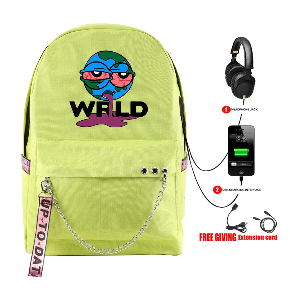 Juice Wrld рюкзак, модный рюкзак с принтом звездного неба, рюкзак для ноутбука, USB многофункциональный рюкзак для путешествий, софтбэк рюкзак