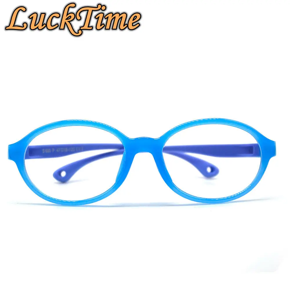 LuckTime анти-синий светильник, мягкая силиконовая Милая рамка для детских очков TR90, детские защитные очки Lucky Time, мягкая коробка, детская оправа для глаз# S600