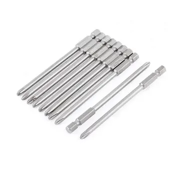 

uxcell 10pcs PH2 4.5mm Magnetic Tip Extra Long Phillips Screwdriver Bit Tool