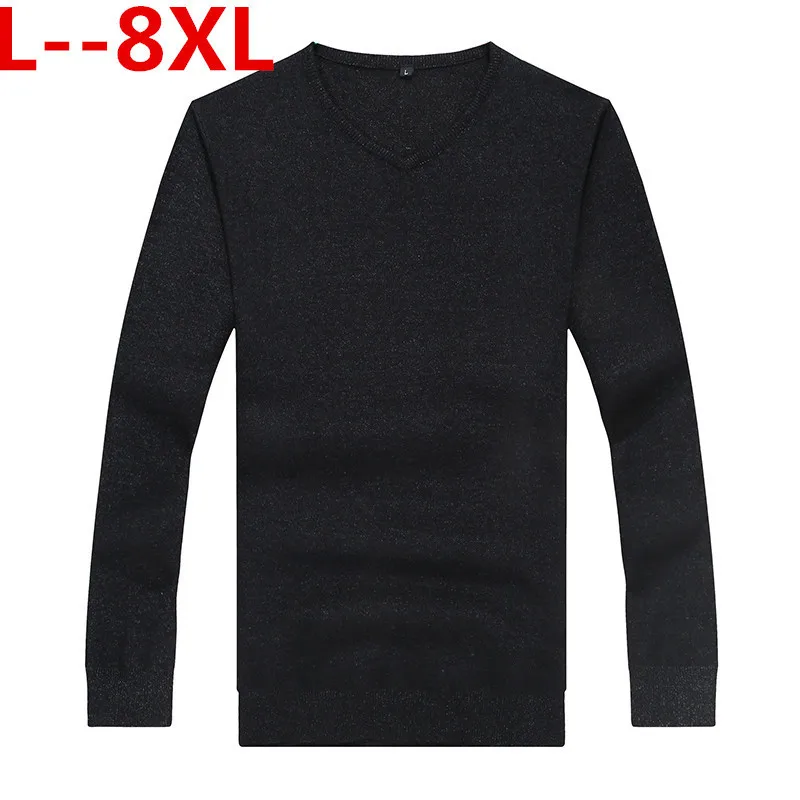 ^Cheap Plus 8XL 6XL 5XL Katoenen Truien Mannen Beste Stijl O Hals Heren Truien Merk Jersey Trui Mannelijke Herfst Winter 4XL knitwear Jurk
