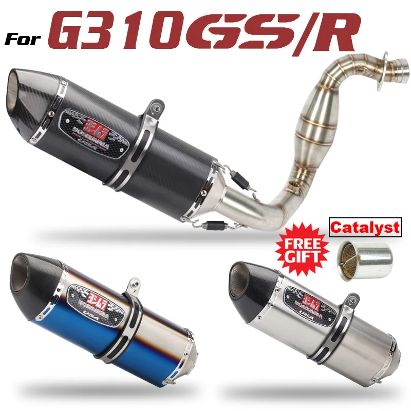 G310Gs G310R Terminali Di Scarico Moto Yoshimura Silenziatore Fuga Tubo A Gomito Db Killer Slip-On Per Bmw G310Gs 310R Accessori
