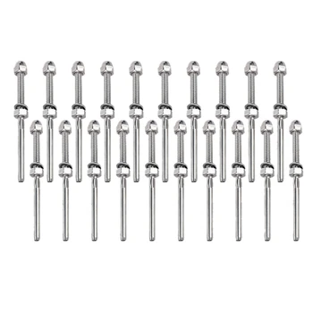 

New Stainless Steel T316 Swage Threaded Tensioner End Fittings 1/8 inch Cable Railing