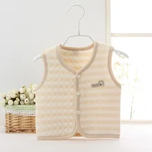 Для Цветной хлопковый жилет новорожденных натуральный хлопок теплый жилет для детей; сезон весна-осень; из дышащего хлопкового материала Для мужчин и Для женщин Детские C
