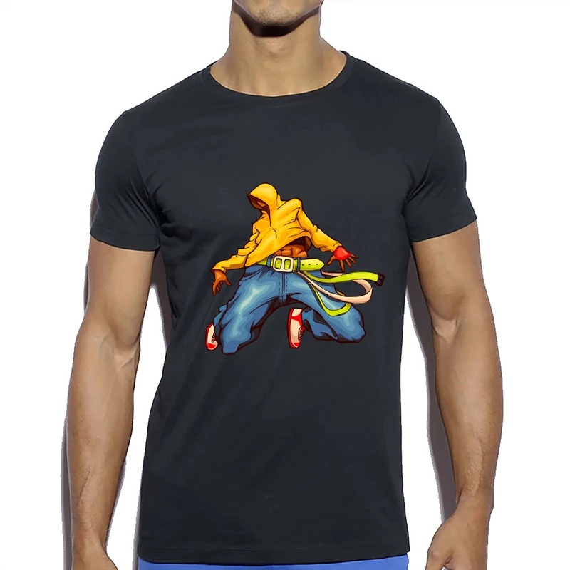 

Fashion Creative Design Cool T-shirt Men Casual Short Sleeve Top High Quality Cotton Printed T Shirt Custom Print Graphic