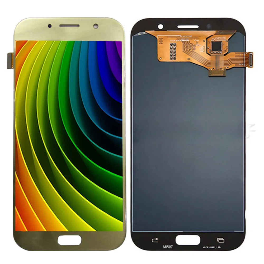 Сенсорный экран для Samsung Galaxy A7 A720 ЖК-дисплей A720F A720M A720Y экран регулировки яркости TFT 5,7 дюймов SM-A720/F/M/Y