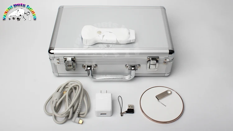 Color Doppler Wireless Probe 128 elements 3 in 1 Convex/Linear/Phased Probe Transducer Double Head