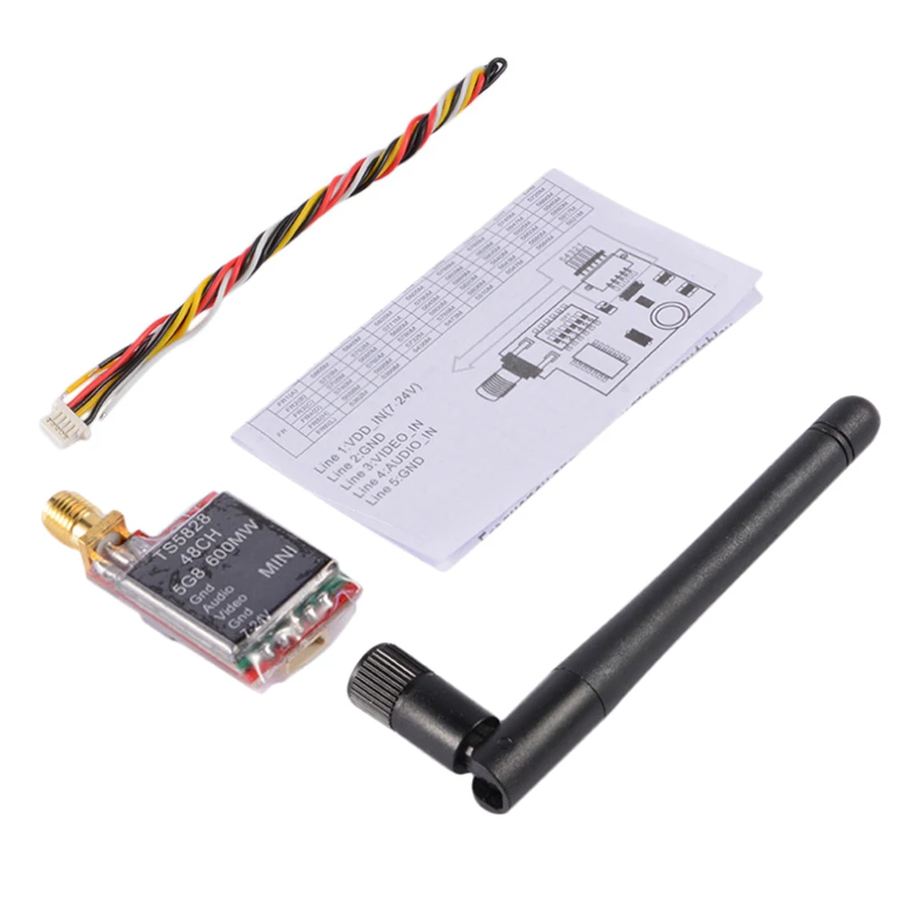 TS5828 5 8G 600 мВт 48 каналов NTSC/PAL Mini AV Аудио Видео беспроводной модуль передатчика для