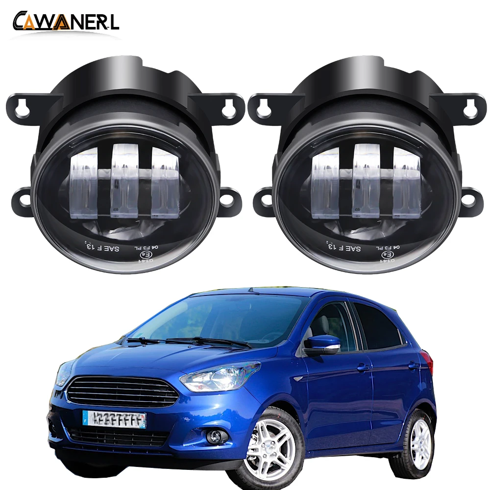 Led Fog Light Accessories For Ford Ka Figo 2015 2016 Car Front Bumper Fog Lamp Daytime Running