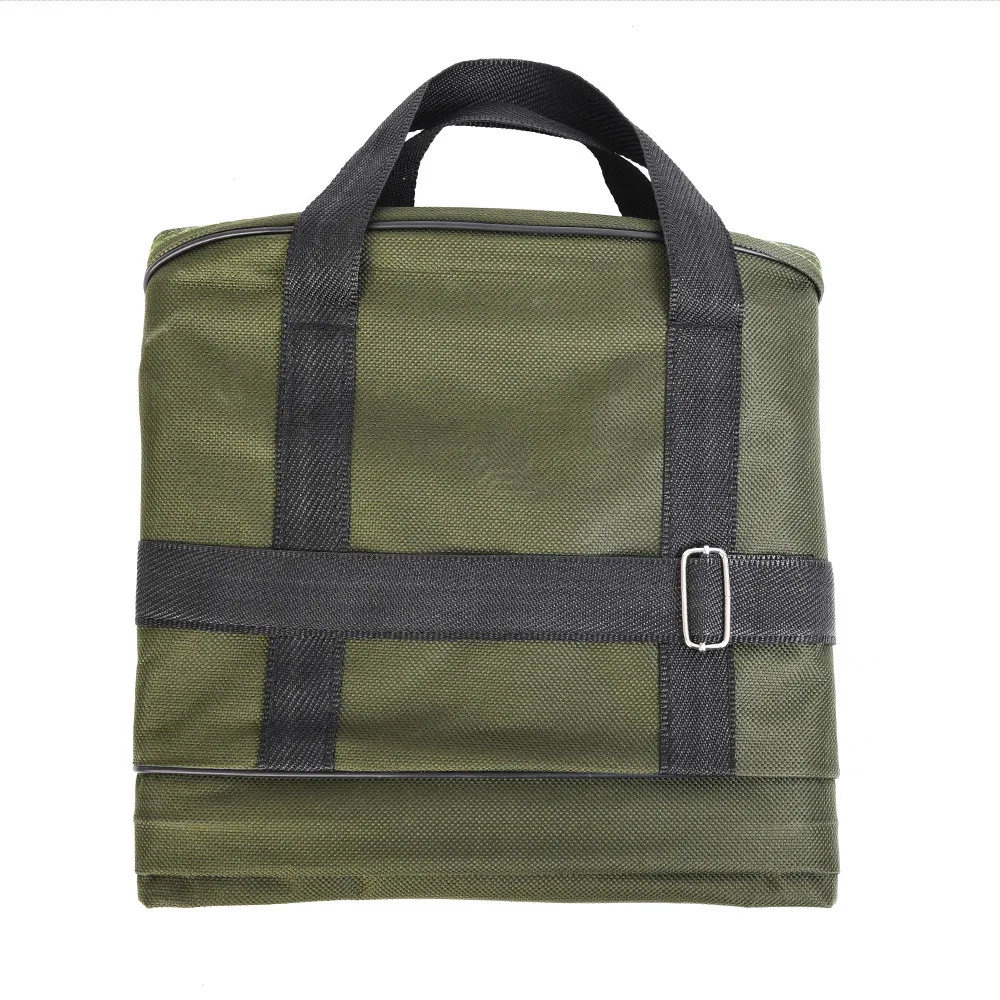 80cm Double Layer Canvas Fishing Bag Outdoor Collapsible Portable Fishing Rod Carrier Fishing Pole Tools Reel Gear Storage Case (1)