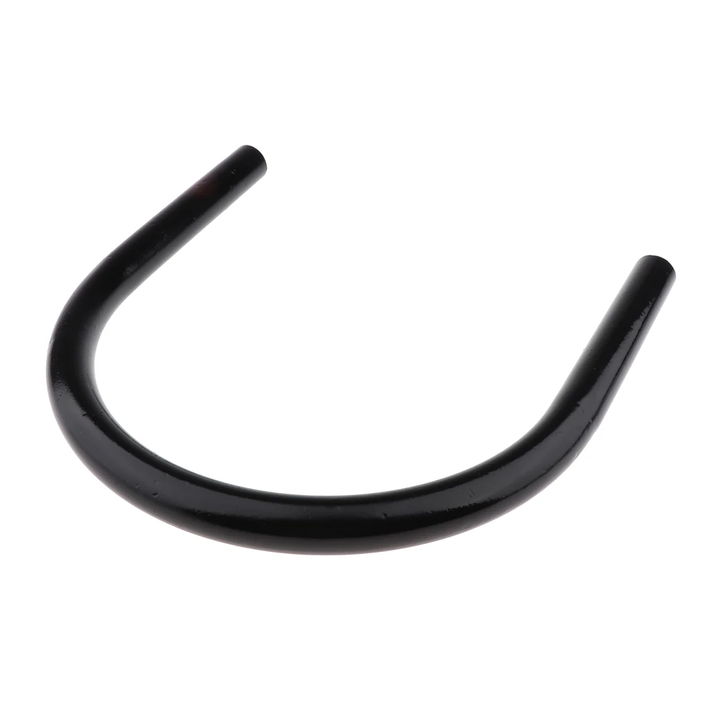 230mm Metal Rear Seat Flat Frame Hoop Safety Grab Bar Hand Rail for Motorcycle Universal, Black