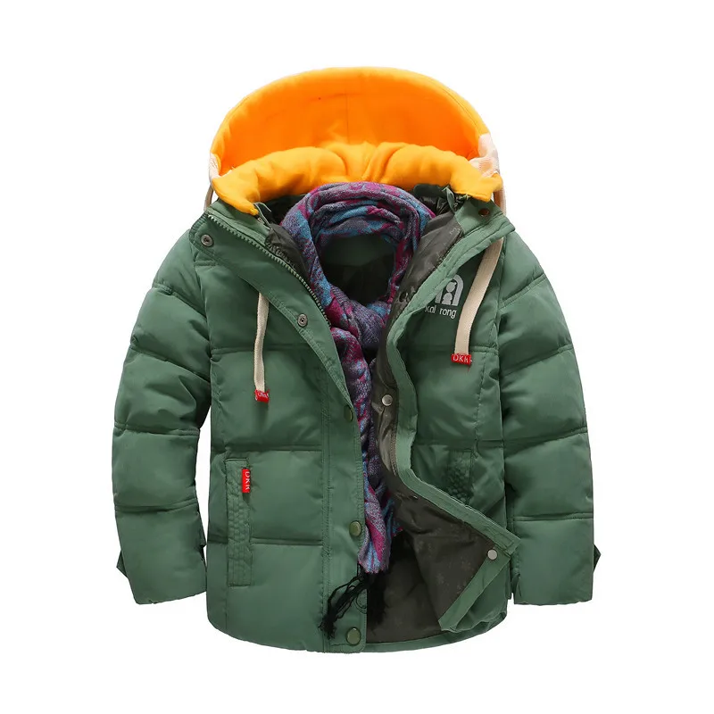 

Winter New Style Children's down Jacket Big Boy Thick Peach Skin Plus-sized Children's Clothing Cotton-padded Jacket down Jacket