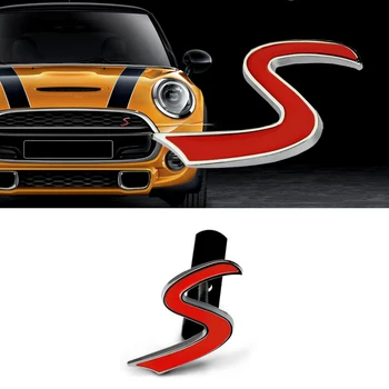 

Emblem S Car Grille Sticker for BMW Mini Cooper S R56 F56 R57 R55 R58 R59 R60 R61 F54 F55 F60 Countryman S Front Grills Sticker