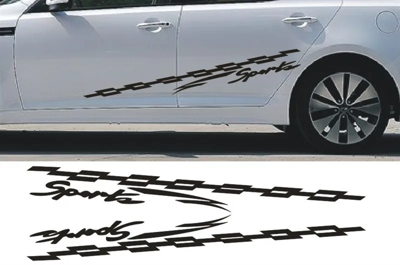 Стиль автомобиля латте искусство автомобиля стикер вся стальная гарнитура для кузова царапины Украшения Талия клейкая бумага