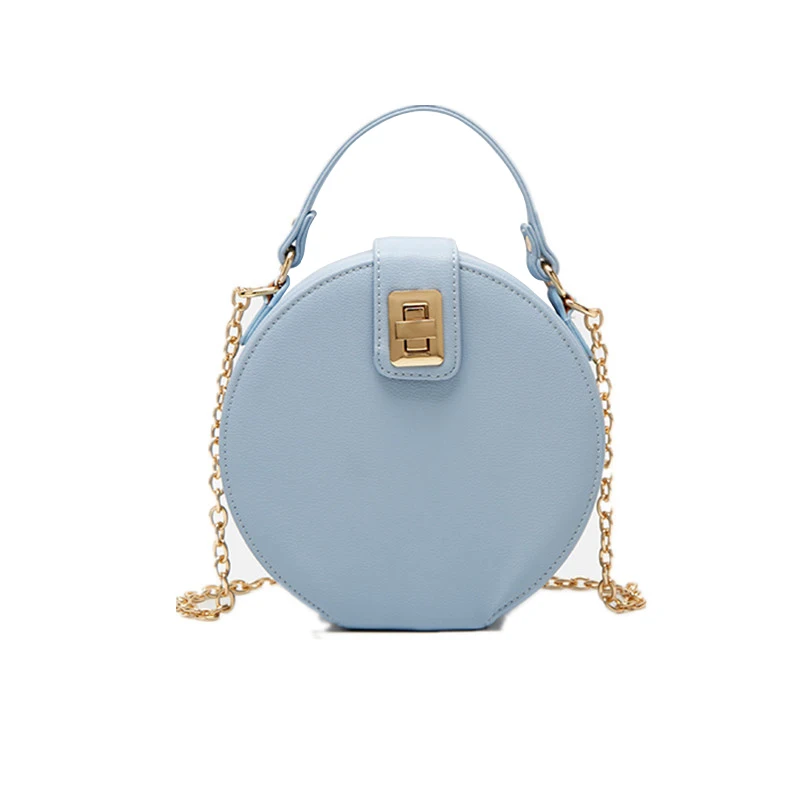 

Fashion oval chain Single Shoulder Slanting Handbag Mini round bag