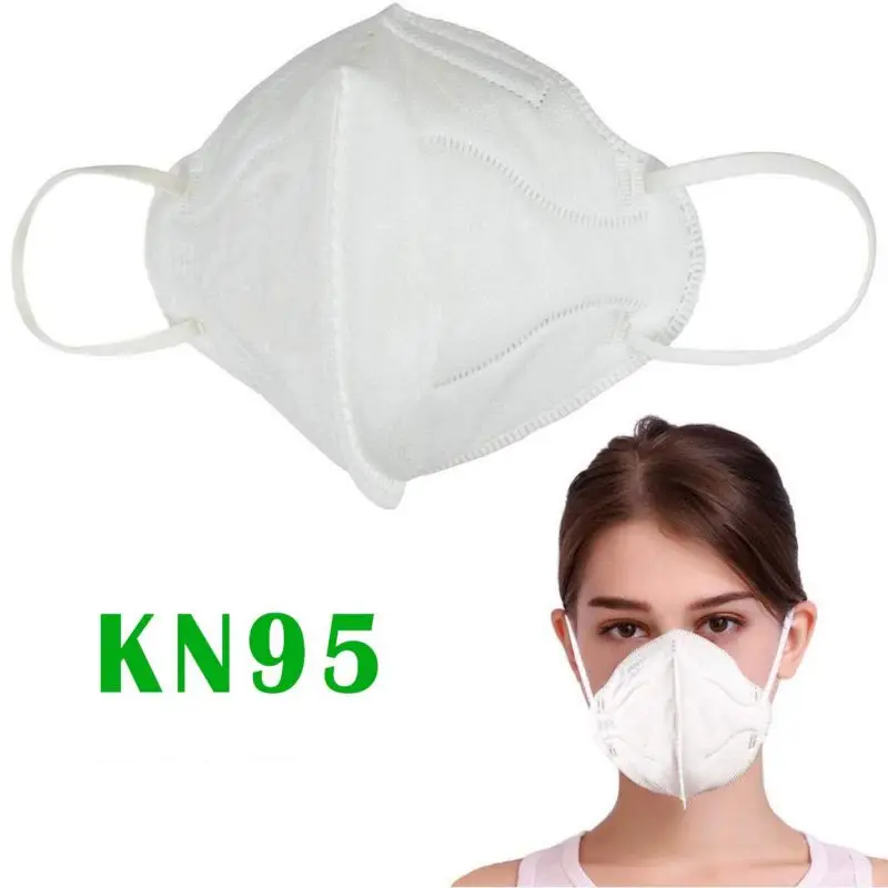 

N95 Masks 10Pcs PM2.5 Mask Mouth Masks Adult Anti-fog Haze Dustproof Non-Woven Fabrics Mask for Particles Pollution Smoke