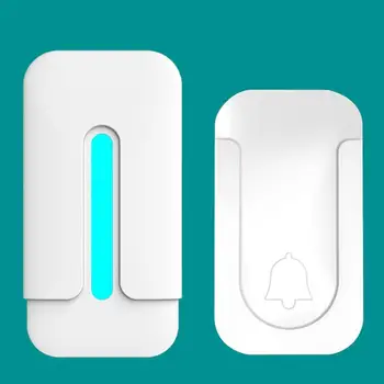 

Wireless Doorbell Waterproof Waterproof Door bell Self-Generating EU US Plug One-For-Two Split-Type Dust-Proof Caller