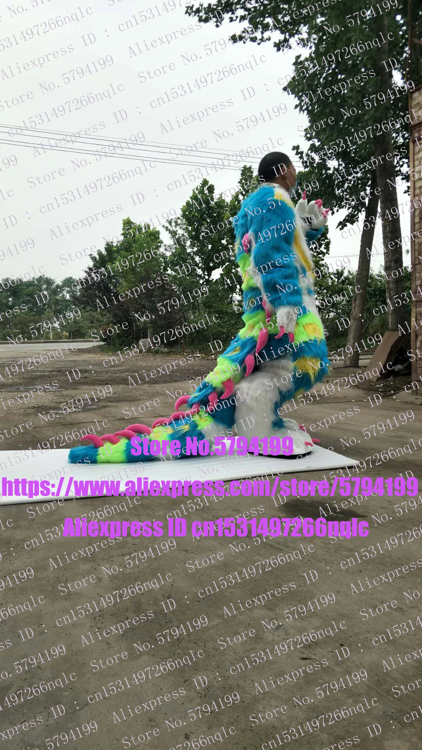 Digitigrade лапы хаски собака лиса волк Fursuit костюм Взрослый персонаж мультфильма на