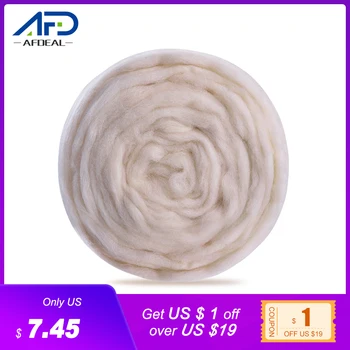 

100g Cream White DIY Wool Felt Craft Needle Felting Wool Soft Felting Wool DIY Spinning Sewing Mold Needlework Accessories
