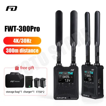 

FD FWT-300Pro Wireless wired Video Transmitter Receiver 300m 4K Video Transmission System HDMI for Camera DSLR camcorder