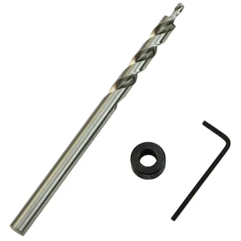 

3/8in 9.5mm HSS Step Drill Bit Set Pocket Hole Drill Jig Guide Woodworking Tool