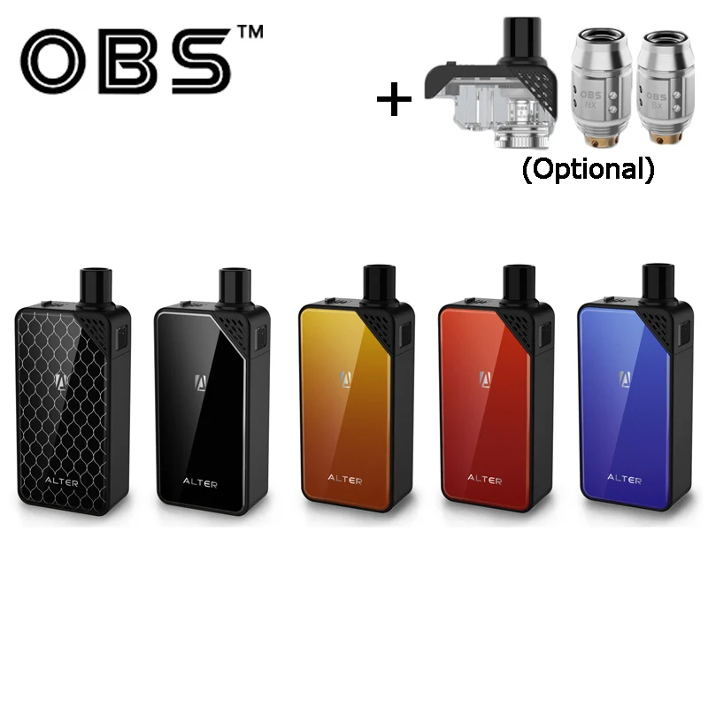 OBS Alter Pod комплект электронной сигареты 70 Вт Vape с аккумулятором 2500 мАч 2 мл/5 мл