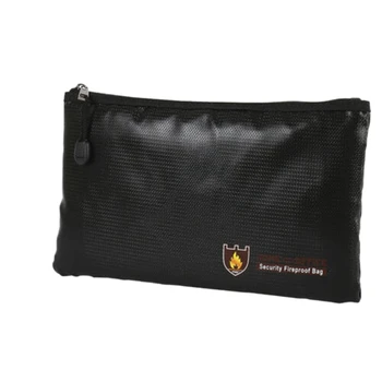 

34X25Cm Fireproof Document Bag Cash Box Document Safe Storage NEW