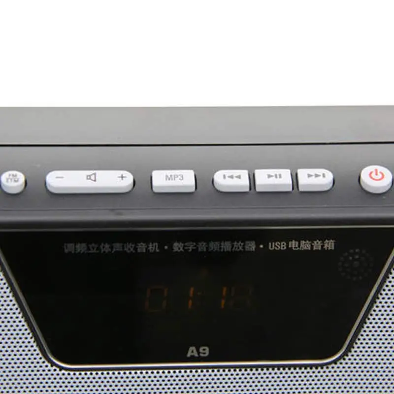 TECSUN A9 FM стерео радио прием светодиодный цифровой дисплей MP3 плеер Компьютер