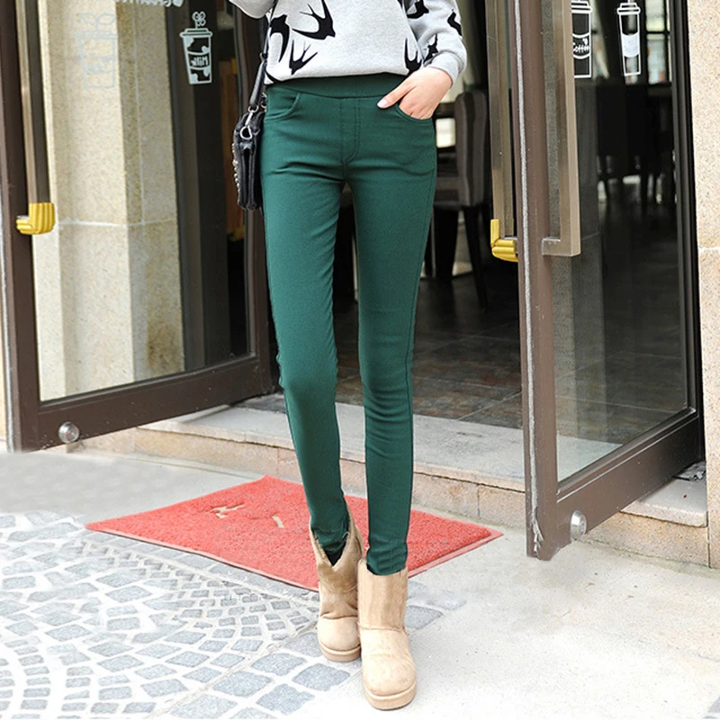 

Women Winter Solid Thick Warm Soft Fleece Lined Thermal Stretchy Leggings Pants
