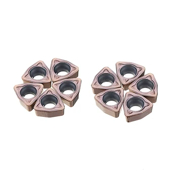 

10PCS WCMX030208 Carbide Insert Drill Blade WCMX Milling Inserts for U-drill Turning Tool