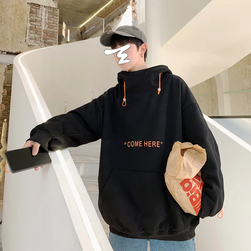 Мужские утолщенные вельветовые мужские пальто, толстовки с капюшоном для отдыха, хлопковая одежда, пуловер, повседневные Модные свободные толстовки, M-2XL
