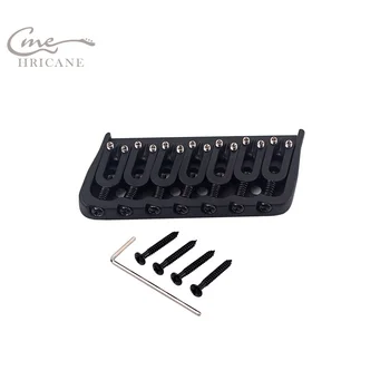 

Hricane 7 String / 8 String Black Saddle Bridge for Electric Guitar/Strings Through Body BN101 Guitar Part Accessories