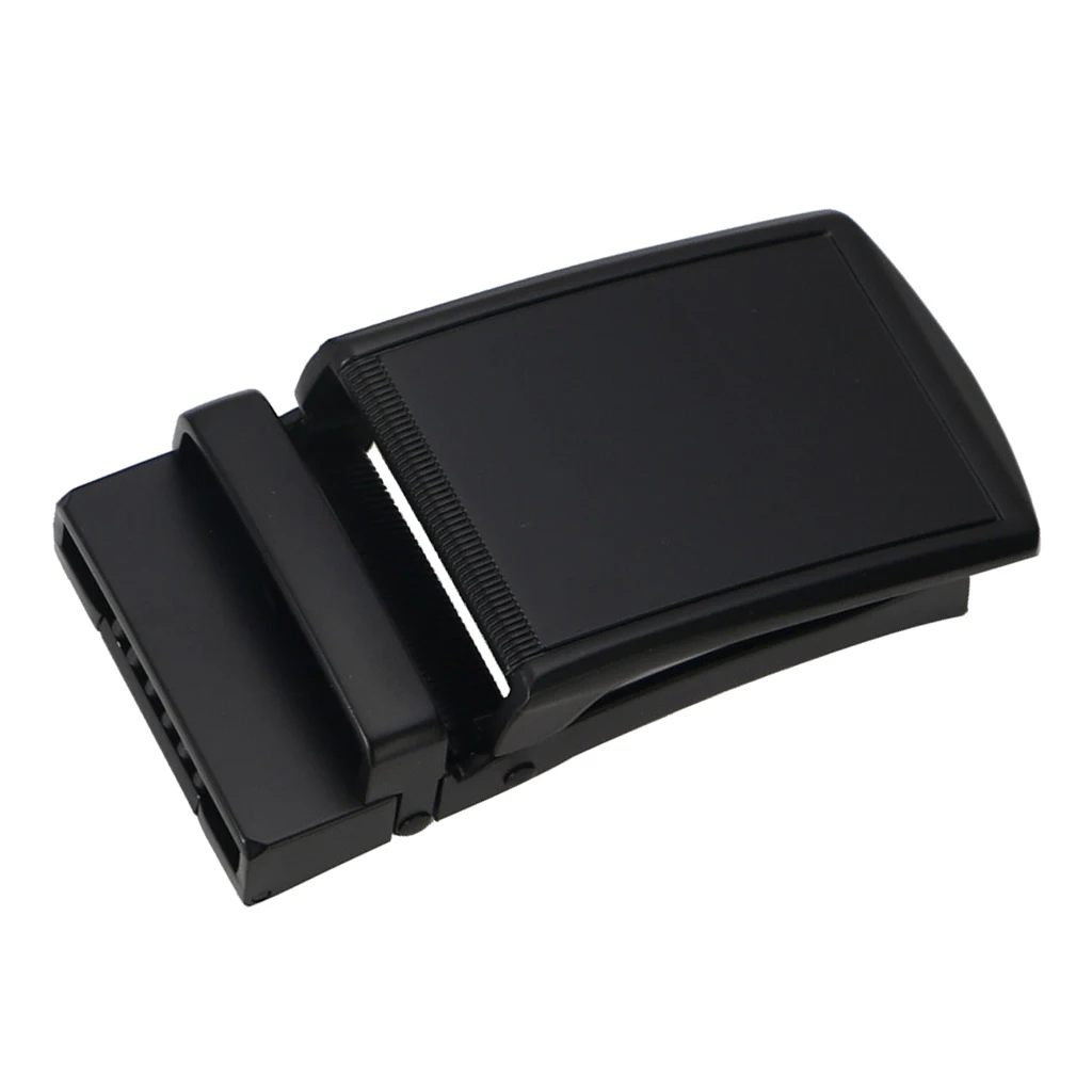 Men Belt Buckle Automatic Slide Click Buckle Ratchet Leather Belt Buckle
