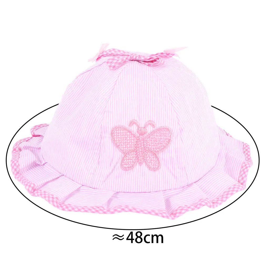 1Pcs Baby Hat Girl Bucket Cap for 3 to 12 Months Infant Kids Girls Toddler Summer Flower Bow-knot Sun Hats