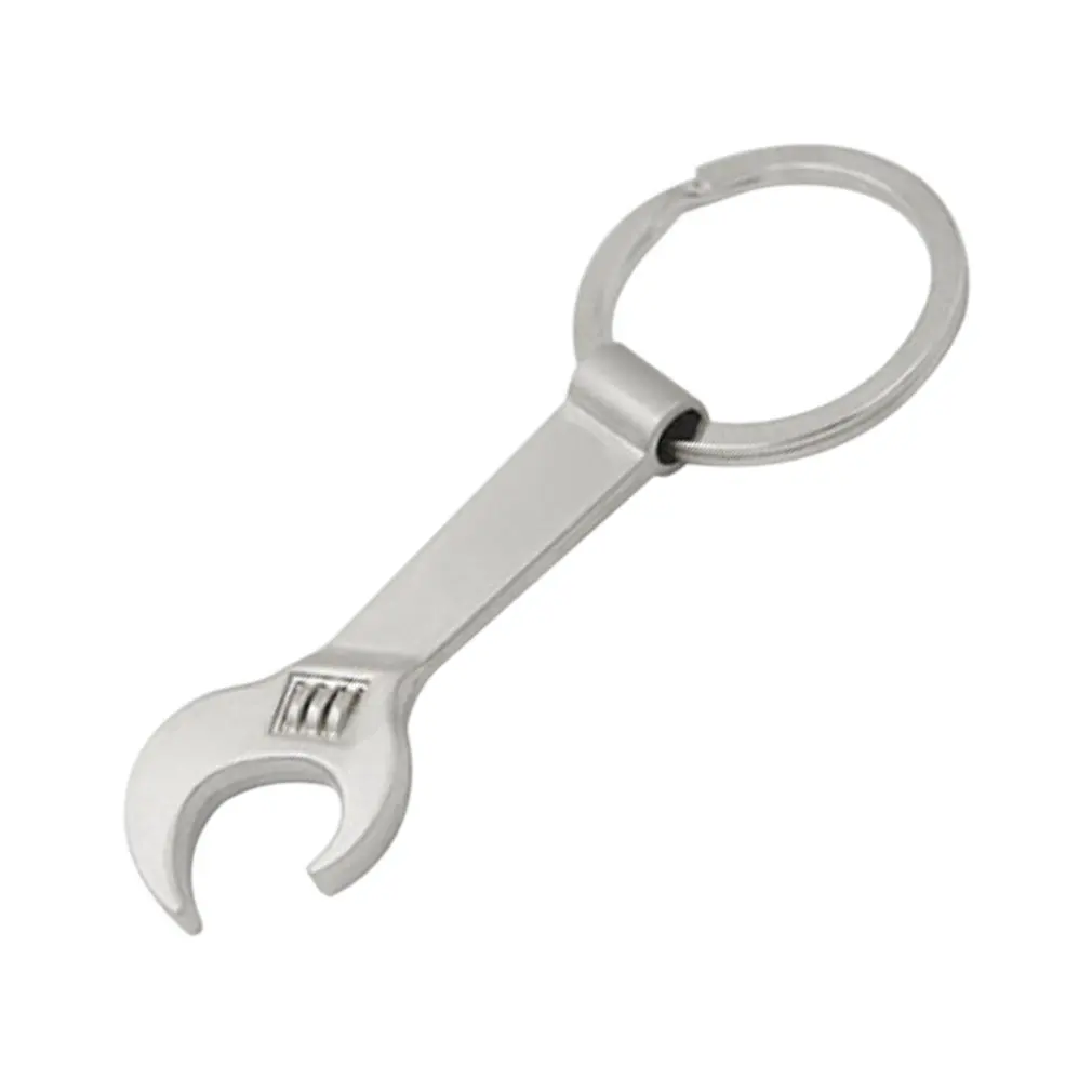 

Zinc alloy key chain Beer Bottle Opener creative wrench shape Corkscrew Keychain beer opening Keychain Key Tag Chain Ring