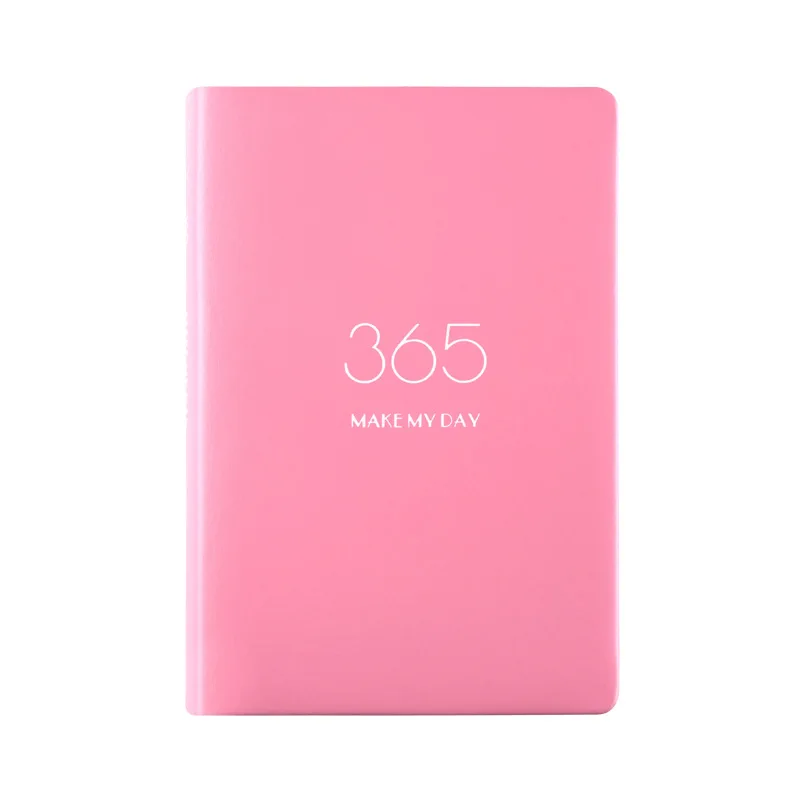 Kawaii A5 365 дневник, записная книжка, креативный милый планировщик, записная книжка, для учебы, офиса, эффективная настольная книга, личный журнал, альбом для зарисовок - Цвет: Розовый