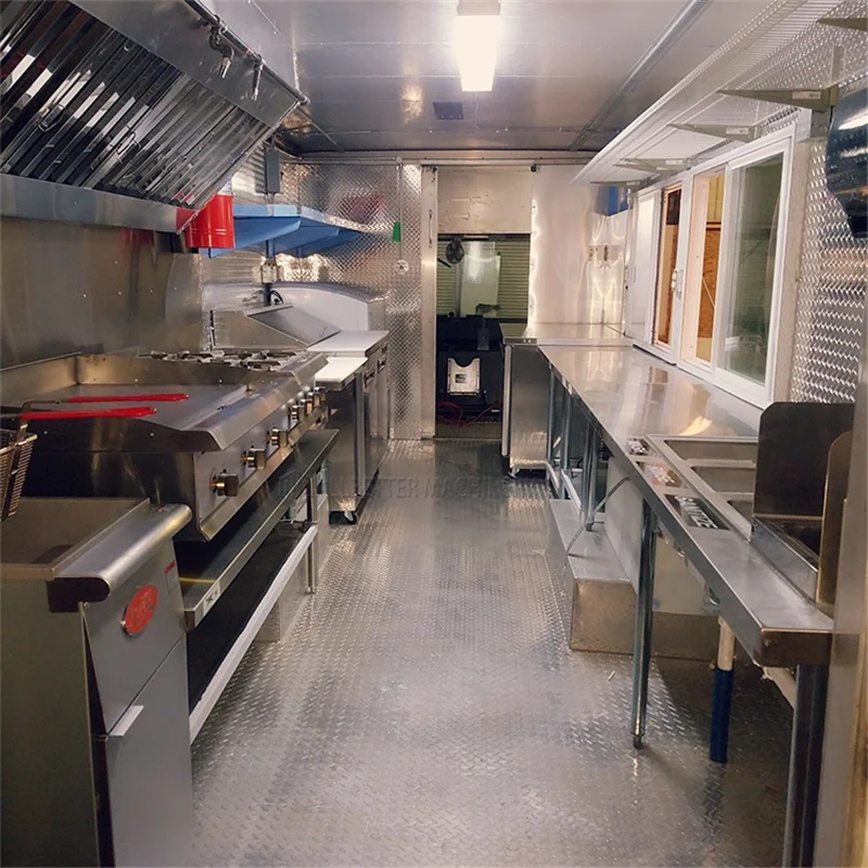 Mobile BBQ Food Truck Kiosk Ice Cream Taco Cart Sweet Corn Shop Small Fast Food Trailer Mini Truck